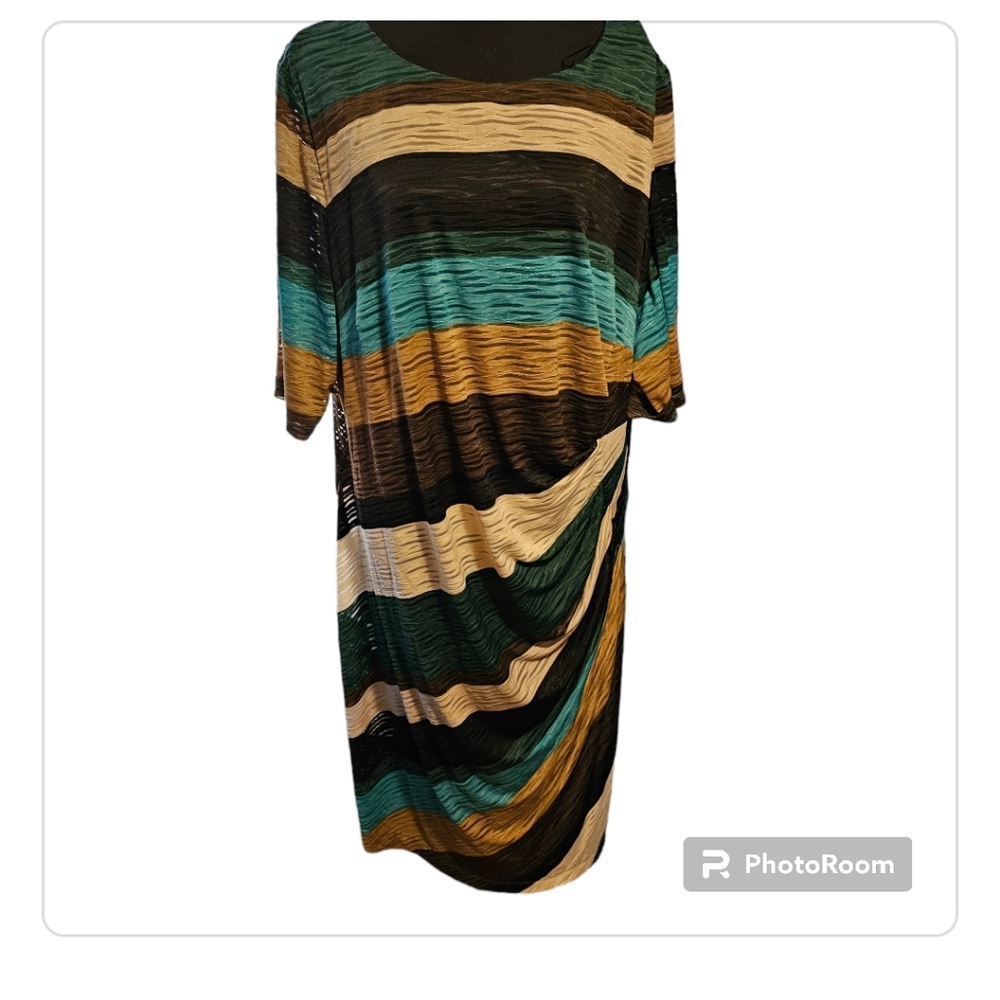 New London Times Ladys Dress, size 22W Multicolors,